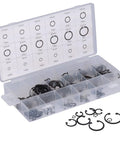 Snap Ring Assortment Kit 300 Piece Alloy Steel Retaining Rings Set For Auto Repair And Home Garage Universal Fit Clips