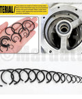 322 Piece Round Wire Snap Rings Set With 14 Sizes From 7mm To 30mm Internal C Clips Retaining Rings For Holes 65Mn Steel Durable