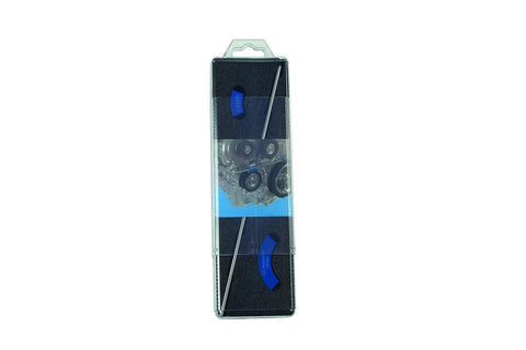 Pro Grade Multi V Belt Pulley Alignment Tool Featuring An Adjustable Steel Rod And Heavy Duty Magnets To Knock Out Misalignment And Get Your Engine Belts Tracking True in a clear packaging view.