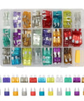 600 Piece Car Blade Zinc Fuse Kit With Box for Auto, Truck, Motorcycle Electrical Repair, including various fuse sizes and colors.