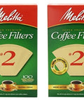 Boxed Cone Coffee Filters Size 2 Natural Brown Unbleached Compostable 100 Count Two Pack Fits 2 To 6 Cup Electric Makers