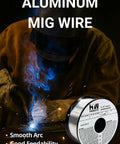Welder using MIG Aluminum Welding Wire.030 Inch Diameter 1 Pound Roll ER4043 Alloy Made In North America 2 Pack Pro Grade Wire