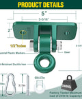 Heavy Duty Swing Set Brackets Bundle With Two A Frame Brackets Four Swing Hangers And Two Seats All Mounting Hardware Included Green Durable Porch Yard Playground Swing Kit product details showing dimensions and materials