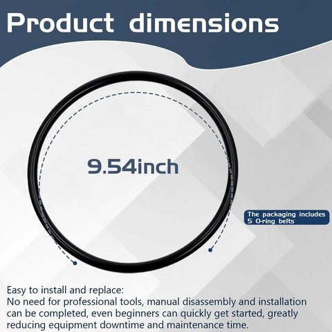 Beefed Up Heavy Duty Rock Tumbler Drive Belt Replacement Direct Fit For A R1 R2 R3 R6 R12 And B Model Tumblers 9.54 inch