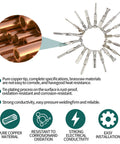 Pure copper tip pin connector kit for automotive electrical wiring, includes 450 pins, 26 types, and 360 waterproof seals.