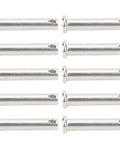 10Pcs Stainless Steel Clevis Pin Set 304 Flat Head Pins With Holes Universal T Shape Round Pins Rugged Heavy Duty Rust Resistant Kit