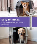 Works Like A Charm M6 Bolt And Butterfly Nut Set For Dog Crate Repairs displayed with a Chihuahua and Golden Retriever in pet carriers.