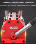 Rock Solid Heavy Duty Magnetic Lifter With Release Handle For Flat Plate Steel And Round Bar Works Like A Dream At Six Thousand Six Hundred Pounds No Sweat showing the manual release handle and anti-corrosion paint.