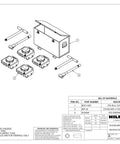 Deluxe 24 Ton Heavy Duty Bull Dolly Kit Featuring Steel Load Rollers And Swivel Padded Tops For Smooth Heavy Haulin components layout.