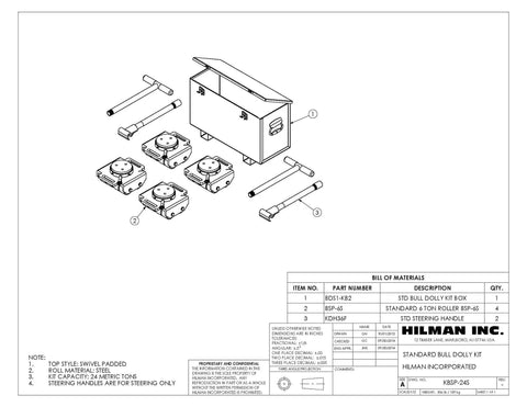 Deluxe 24 Ton Heavy Duty Bull Dolly Kit Featuring Steel Load Rollers And Swivel Padded Tops For Smooth Heavy Haulin components layout.