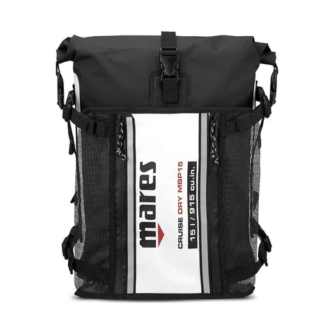Cruise Dry MBP15 15 Liter Dive Gear Bag Roll Top Waterproof Dry Sack For Water Sports And Outdoor Adventures front view