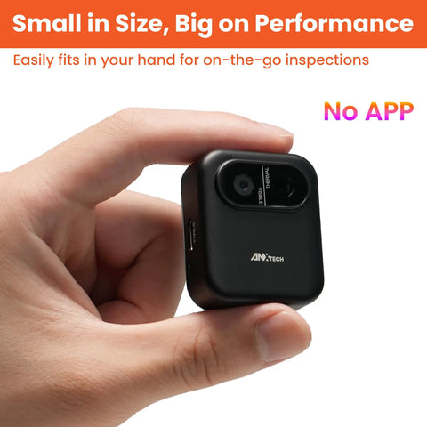 Pocket Sized Thermal Camera With Touchscreen No App Needed 80x60 Infrared Imager For Home Inspection Detect Hidden Cameras And Water Leaks Compact Handy Tool shown in hand