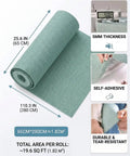 Thick Peel And Stick Wall Covering Roll With Integrated Soundproof Foam And Heavy Duty Cloth Texture For No Hassle Wall Coverings And Big Time Room Makeover Projects. Showing roll dimensions 65cm x 280cm.