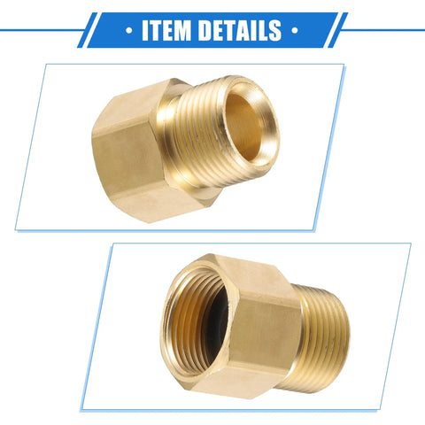 Universal Pressure Washer Connector M22x1.5 Female Adapter Brass Screw Hose Connector Quick Connect For Most Pressure Washers