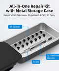 Holds It Tight With Top Tier Ridge Wallet Screw Replacement Kit. Gets You A T5 Torx Driver Plus Thread-Locking Screws That Never Loosen For Your Daily Carry Slim Gear. Solid Repair Setup That Keeps Your Wallet Secure And Ready To Rock Anytime Without. metal case with 14 screws and T5 bit