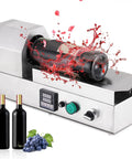Hassel Free Electric Heat Shrink Wrapping Machine With Digital Thermostat Control Seals Pvc Capsules On Wine Bottles.
