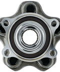 Top view of Beefy Low Runout Rear Wheel Bearing Hub Assembly With ABS For 2013 To 2020 Nissan Pathfinder, Murano, Infiniti QX60.
