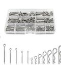 All Purpose Cotter Pin And Fastener Kit 200Pcs 13 Sizes Stainless Steel 304 Clevis Pins And R Clips Set displayed in box