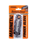 Grip Ready Magnetic Glove Pick Up Tool With Powerful Tip Magnet in packaging, black finger sleeve for ferrous objects, size L/XL