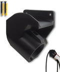 Kick The Clutter To The Curb With This Hella Tough J1772 Electric Charger Wall Mount Holder And Cable Organizer side view showcasing heavy-duty plastic construction and screws.