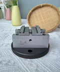 Heavy Duty Self- Centering Vise With Quick Clamp For CNC Milling Machine Precision 4/5 Axis Fixture on a black base.