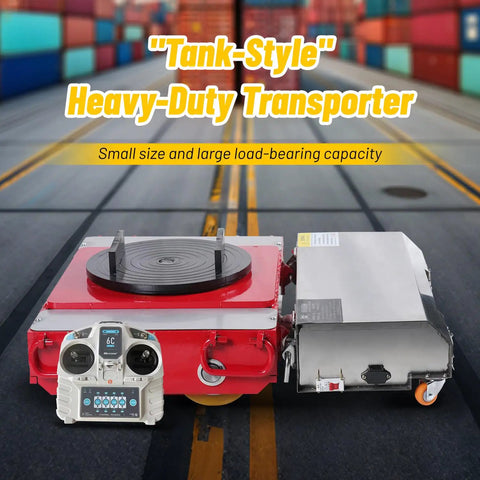 25 Ton Heavy Duty Remote Control Machinery Skates Smart Wireless Electric Mover With 360 Swivel Wheels For Moving Trucks And Warehouse Gear on flat surface.