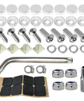 Lock Down Your Plates Tonight With These Helluva Sturdy Anti Theft License Plate Screws Kit includes heavy-duty stainless steel screws and caps.