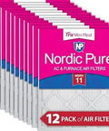 Tru Mini Pleat MERV 11 Furnace Air Filter 18x20x1 For Your Home HVAC Setup 12 Pack shown in packaging.