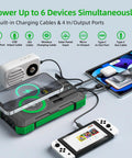 Beast 49800mAh Solar Power Bank With Wireless Charging 22W Fast Charge powering multiple devices simultaneously