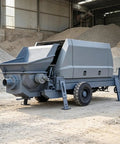 Long Reach Portable Concrete Conveying Equipment For Warehouse Construction Factory Expansion Bridge Deck Pouring And Tunnel Engineering With Custom Models And Reliable Service Support For Your Job Sites The Workhorse Of Job Site Concrete Delivery. trailer-mounted concrete pump with hopper and outriggers
