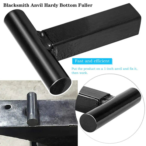 Blacksmith Anvil Hardy Bottom Fuller for 1 Inch Anvil Hardy Tool Set For Metalworking With Creasing Tool Stake Bottom Fuller Hot Cut Tool