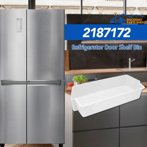 Door Shelf Bin Replacement For Refrigerator Door Shelf Fits Frigidaire Whirlpool Kenmore Amana Roper Estate Models 2187172