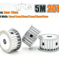 Premium HTD 5M Timing Pulley With 20 Teeth And 5mm Pitch AF Design Fits 5 To 20mm Bore For Durable High Speed Applications And Smooth Tracking Across Various Shaft Sizes, showing multiple angles.