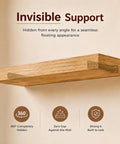 Heavy Duty Floating Mantel Brackets Set 6 Pcs Hidden Wall Shelf Supports For Hollow Mantels 8 Inch No Sag Easy Install