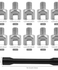 Universal Motorcycle Spoke Wrench Set 5.0 To 6.8 Mm CNC Wheel Spanner For Most Motorcycles detailed view of wrench ends and handle