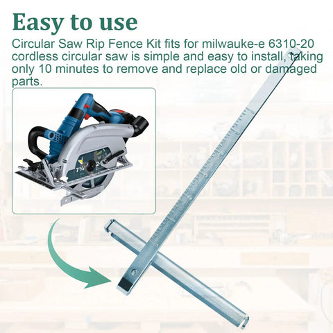 49-22-1001 Circular Saw Rip Fence Guide Kit fits 6310-20 and 6391-21 models with easy installation and heavy gauge steel.