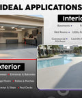 Premium Acrylic Non Slip Concrete And Paver Sealant provides killer nonskid grip for garage floors and pool decks.