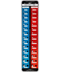 Identibolt Pro Thread Checker With Magnetic Wall Mount For Quick Nut And Bolt Identifier Gauge For 28 Sizes