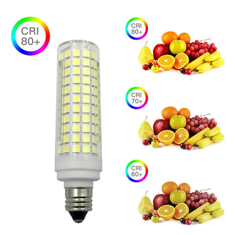 15W E11 LED Corn Bulb Dimmable Ceramic Light Bulbs 120W Equivalent 136 LEDs 2835 SMD 1500 Lumens Daylight White 6000K