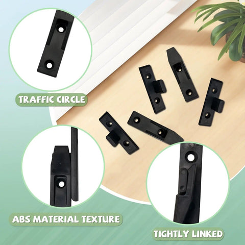 Rock Solid Adjustable False Front Cabinet Clamps For Seamless Drawer Alignment Heavy Duty Abs L Brackets displayed on wood surface.