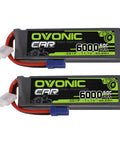 3S 6000mAh 11.1V LiPo Battery With EC5 Connector For RC Helicopter Plane Quad Copter Boat Car Truck 60C Discharge Soft Case