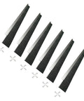 Image showing Six Pack Door Brush Sweep With 2.5 Inch Bristles And 39.37 Inch Aluminum Bottom Seal For Exterior Roll Up Garage Doors.