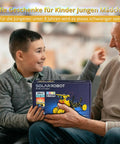 Child receiving Solar Powered Robot Kit For Kids Ages 8 To 12 12 In 1 Hands On Build Your Own Robot With Solar Panel gift