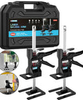 XKONE labor-saving arm jack 2-piece set with black bases and silver lifting arms, in a storage case