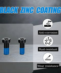 Heavy Duty Standard Head Gunsmithing Screws with Black Zinc Coating, precision 648 and 840 threads, rust-resistant design.