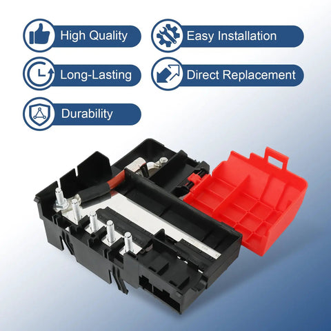 Heavy Duty Battery Distribution Fuse Block Direct Replacement For Chevy Silverado Tahoe Suburban Rigs showing detailed components and construction.