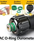 485 Piece Metric AC O Ring Kit For Automotive HVAC Systems Green O Rings Compatible With R12 And R134a Refrigerants Displayed
