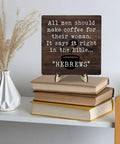 Cozy Rustic Coffee Bar Sign Plaque For Coffee Station And Kitchen Or Farmhouse Decor With Wooden Java Sign And Retro Stand