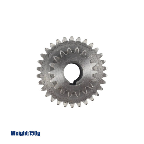 Fixed Duplex Gear Set For CJ0618 Mini Lathe High Precision Teeth T43xT31 And T30xT18 45 Carbon Steel front view
