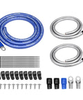 Heavy Duty Big 3 Power Upgrade Kit, 1/0 Gauge main cables and connectors for reliable car audio systems.
